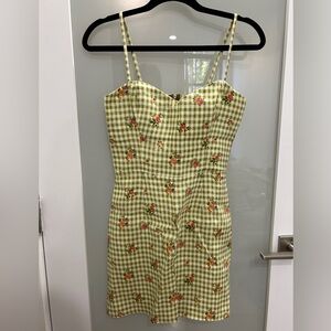 Reformation Plaid Picnic Dress